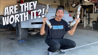 350z Test Pipe Install and Review [upl. by Rafaelia]