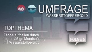 Sensation  Wasserstoffperoxid macht die Zähne weiß Mundspülung [upl. by Dympha]