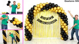 IDEAS 🤩 DECORACIONES PARA CUMPLEAÑOS 😍 como hacer un arco de globos  Decoración con globos [upl. by Austreng475]