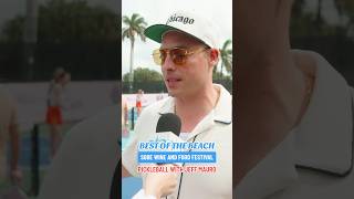 Celebrity chef Jeff Mauro at South Beach Wine and Food Festival sobewff foodnetwork [upl. by Anirat844]