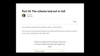 Max Azzarello  The Ponzi Papers Part 3 The Scheme Laid Out in Full [upl. by Eulalee]