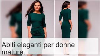 Vestito elegante per matrimonio figliofiglia modelli alla moda per donne 405060 anni [upl. by Akcirederf]