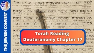 Deuteronomy Chapter 17  Torah Reading in Hebrew with English Translation  TORAH STUDY [upl. by Yraunaj]