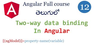 Two way data binding in AngularTwo way binding in angular  ngModel  Angular tutorials  Angular [upl. by Joslyn289]