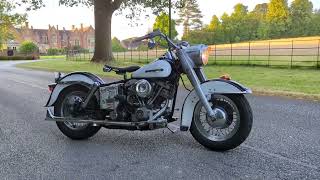 1977 Harley Davidson FLH Shovelhead True Dual Fishtail Exhaust [upl. by Sall]