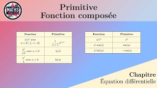 Primitive – Fonction composée [upl. by Eelyrag]