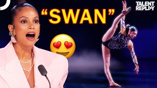 Swan Elegance Meets Talent Lillianna Clifton Dazzles on BGT Stage [upl. by Hayashi]