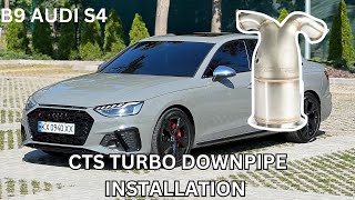 CTS DOWNPIPE INSTALL ON B9 S4 [upl. by Amaleta]