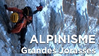 2 Les Grandes Jorasses Face Nord Voie Colton MacIntyre Chamonix Mont Blanc alpinisme montagne [upl. by Eahcim]