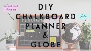 DIY Глобус и Доска пленнер  DIY Globe amp Chalkboard planner  Beauty Blanc [upl. by Norty]