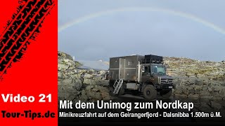 Nr 21  Norwegen gigantisch  GeirangerFjord  Dalsnibba 1500 m üM  UnimogRoadtrip zum Nordkap [upl. by Jemmie]