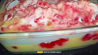 Easy Custard 🍮 Jelly Trifle Pudding  Trifle Pudding Recipe  Pudding Recipe  trifle pudding [upl. by Ramma]