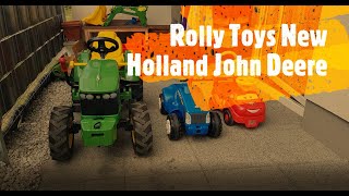 Pojazdy Rolly Toys John Deere gumowe koła New Holland jeździk [upl. by Turner]