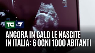 Ancora in calo le nascite in Italia 6 ogni 1000 abitanti [upl. by Keel951]