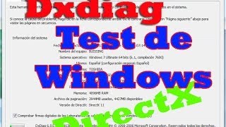 ✅ TUTORIAL  DXDIAG [upl. by Karlotte962]