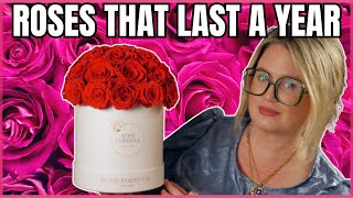 ROSE FOREVER NEW YORK REAL ROSES THAT LAST 1 YEAR  UNBOXING  REVIEW  roseforever [upl. by Ing]