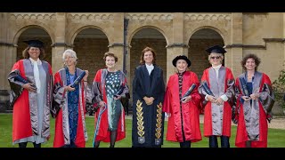 Six honorary degrees awarded by Oxford University [upl. by Llenol]