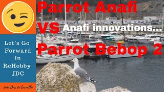 Parrot Anafi VS Parrot Bebop 2  Main innovations of Anafi are the Gimbal  Beginner Drone [upl. by Trenna60]