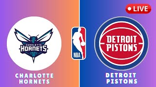 Charlotte Hornets vs Detroit NBA Live SCOREBOARD TODAY [upl. by Lezned178]