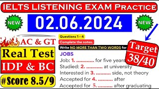 IELTS LISTENING PRACTICE TEST 2024 WITH ANSWERS  02062024 [upl. by Iona585]