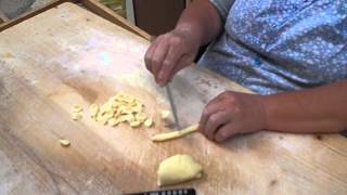 Making Pasta Shells by Hand  Bari Italy [upl. by Aremus230]