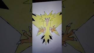 Pokemon zapdos drawing art drawing anime [upl. by Laveen687]