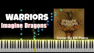 Warriors Imagine Dragons Piano cover [upl. by Aronal141]