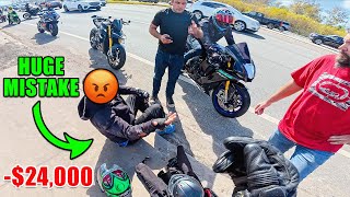 SOMEONE CRASHED AT MY GROUP RIDE 😅  Tampa Bay Motos [upl. by Swayder967]