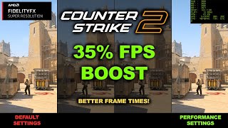 Boost FPS with AMDs FSR in Counter Strike 2 [upl. by Mert]