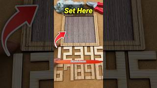 How to set all number in the framemini wood toywood working art skillshand craft ideas shorts [upl. by Yentyrb]