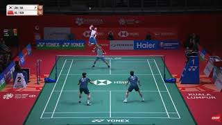 Malaysia Masters 2024 Mens Double Korea  JINNA  Vs China  HEREN  badminton [upl. by Leckie]