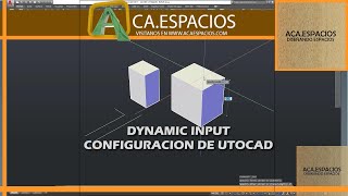 COMO UTILIZAR EL COMANDO ENTRADA DINAMICA EN AUTOCAD  DYNAMIC INPUT [upl. by Badger]