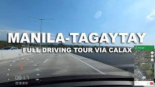 Manila to Tagaytay Full Driving Tour  4K  Tour From Home TV  Philippines [upl. by Theran27]