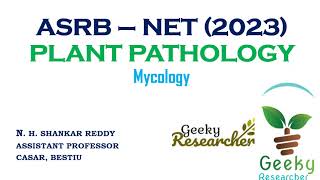 Lec 2  Mycology  ASRB NET  2023  Plant Pathology  Last Minute Preparation [upl. by Ayikahs]