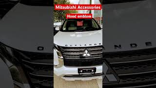 2024 Mitsubishi Outlander accessories  hood emblem shorts [upl. by Yrro567]