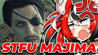 BAE BIGGEST RAGE AGAINST MAJIMA In Kiwami  Hololive EN [upl. by Ahsekyt]