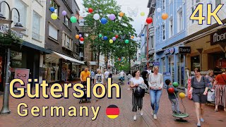 Gütersloh Germany Walking tour in Gütersloh NRW 4k 60fps [upl. by Naharba750]