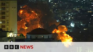 Large explosions in Beirut after Israeli strikes  BBC News [upl. by Enicul853]