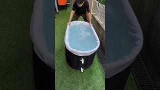 You Wont Believe the DUAL FUNCTION of This Sauna Pod coldplunge outdoors pool sauna icebath [upl. by Aihcrop251]