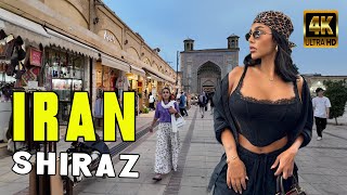 Iran 🇮🇷 Shiraz  Walking Tour 4K 60Fps Above The Underpass Zand  2024 REAL LIFE VLOG [upl. by Enneyehc377]