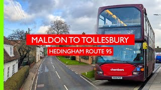 Maldon to Tollesbury  Hedingham 95  Realtime [upl. by Wolsky]