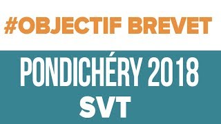 Pondichéry 2018  SVT  Brevet de Sciences  Mathrix [upl. by Ajoop]