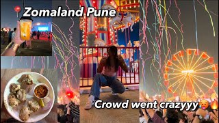 ZOMALAND PUNE🥳😍  NUCLEYA ke aate he crowd went crazyyy🤪  Shreya Chugh [upl. by Nnad]