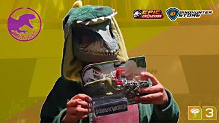 Jurassic Hunt Danger Pack Eoraptor vs Stegouros Epic Evolution Jurassic World [upl. by Eronaele]