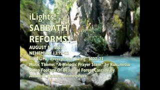 iLights 230827  Sabbath Reforms Nehemiah 13 [upl. by Dupuis]