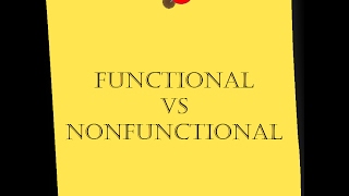 Functional vs Non Functional Requirements [upl. by Ardnat198]