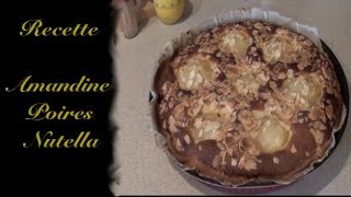 Recette Amandine Poires Nutella [upl. by Llehcar447]