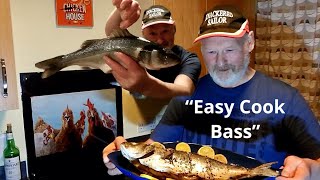 “Cook your catch” Simple Bass Recipe at Home 🎣🐟👨‍🍳🍽️ [upl. by Melany]