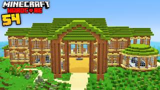 I Built a MANSION out of DIRT in Minecraft Hardcore [upl. by Ignatz]