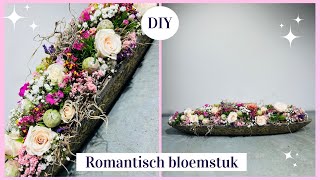 Romantisch langwerpig bloemstuk 🌸💕✨ Cursus Bloemschikken 202  Carlein Tukkers [upl. by O'Neil723]